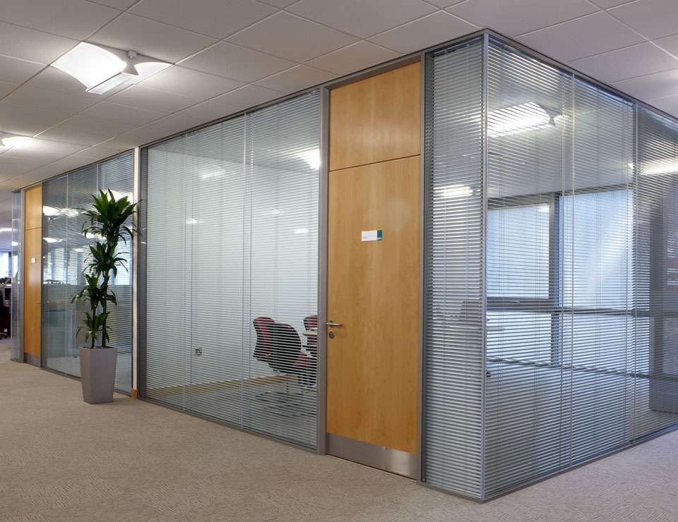 glazed partition walls